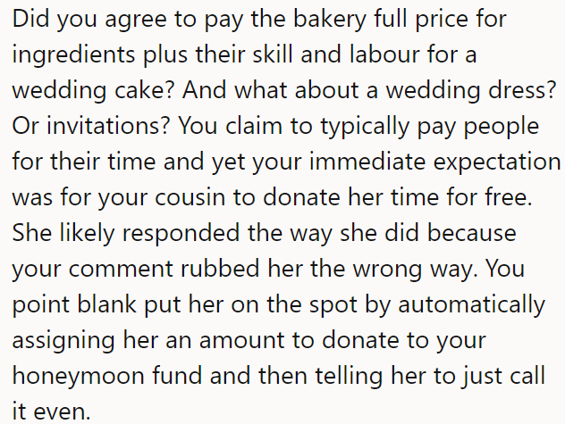 They explained their perspective