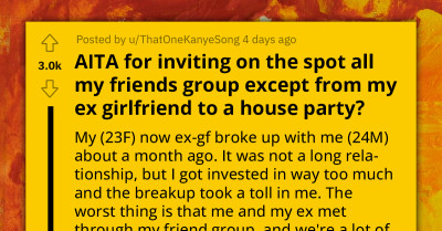 Former Couple Attempts To Remain Civil For The Sake Of Their Shared Friend Group, Faces An Obstacle After A Poorly Timed House Party