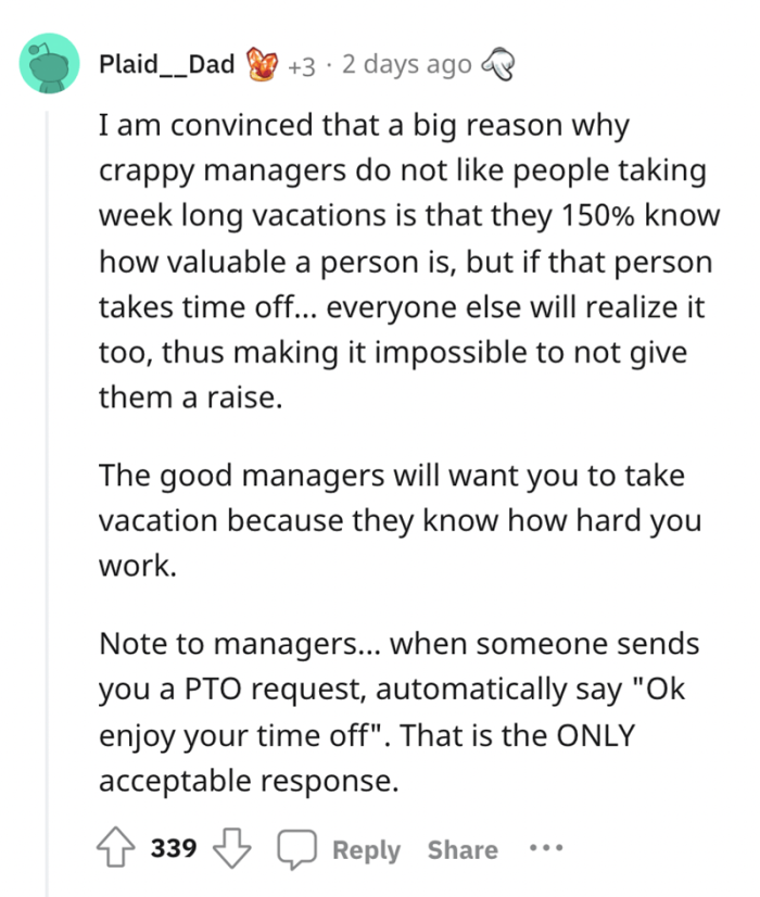 Redditor explained the difference between poor and good managers