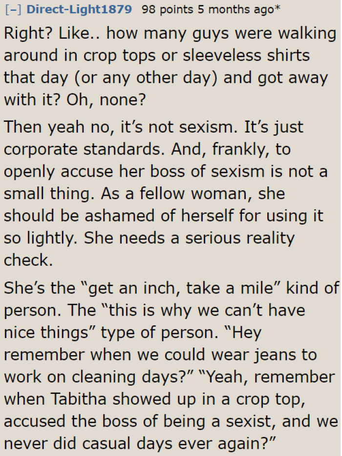 Employees lose perks at work because of people like the OP's coworker; they go overboard.