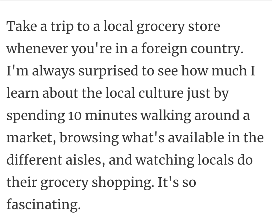 5. The local grocery store.