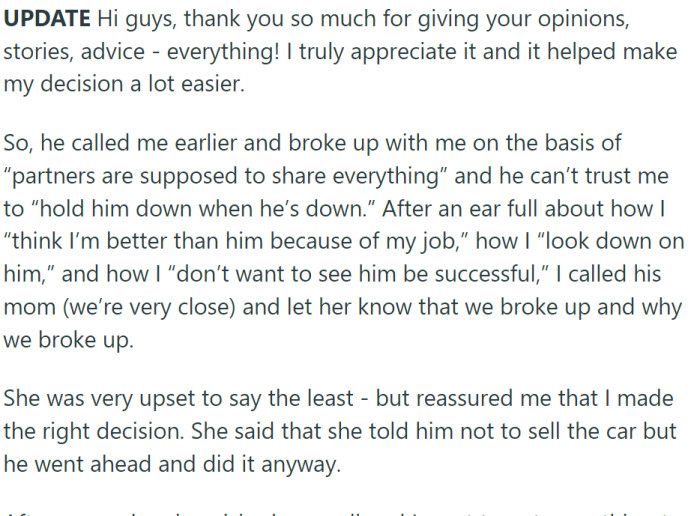 OP posted an update: