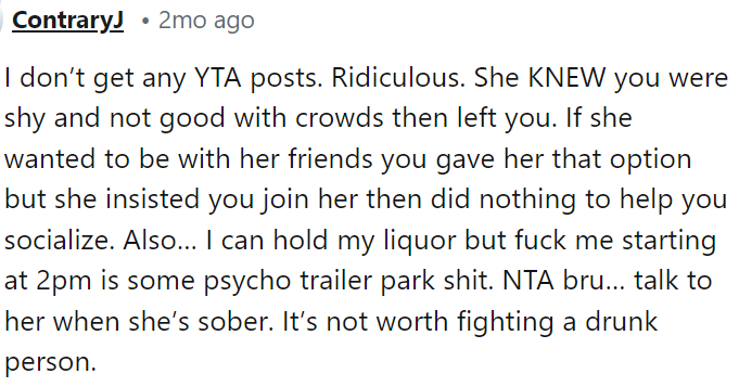 I don't really understand why anyone would say that he's TA when clearly he didn't do anything wrong at all.