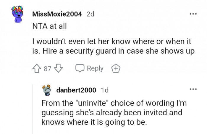 Hire a security guard just in case