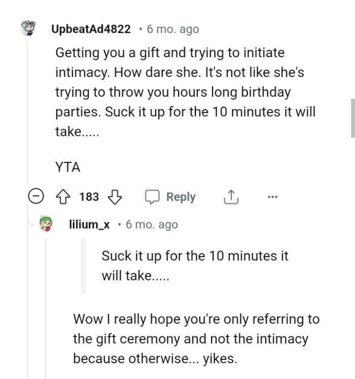 It's not like she's throwing long hours of parties