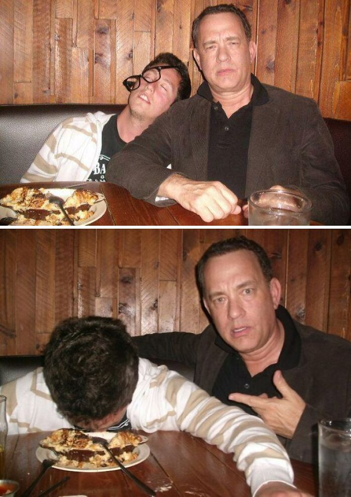 "My Friend Met Tom Hanks, Stole His Glasses, And Pretended To Be Wasted"