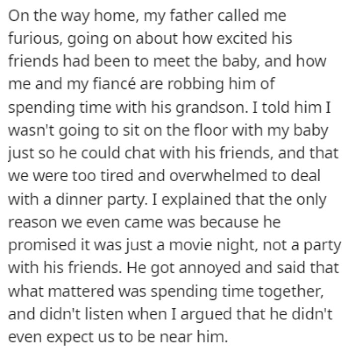 They left after only 15 minutes