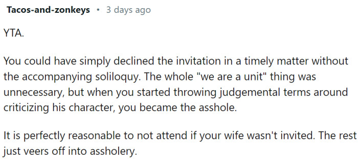 Throwing judgmental terms makes OP the a-hole.