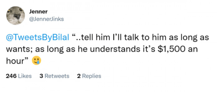 21. Talking for money