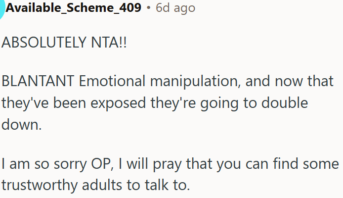 Emotional manipulation.