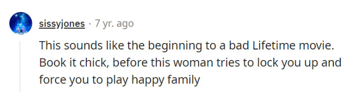 This situation sounds like the start of a bad Lifetime movie plot.