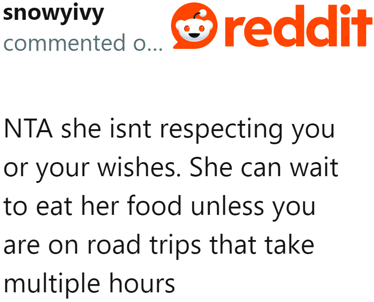 The wife only needed to wait, especially since they're not really traveling long distances.