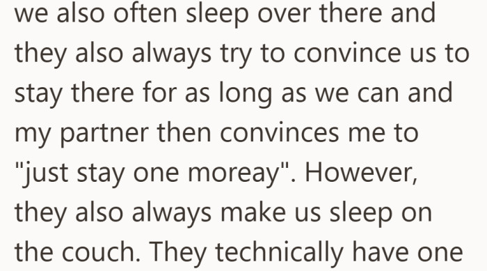 They are encouraged to stay longer, even though the setup never really changes.