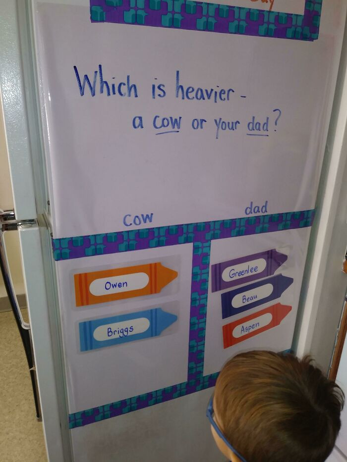 5. My Daughter's Question Of The Day, This Morning