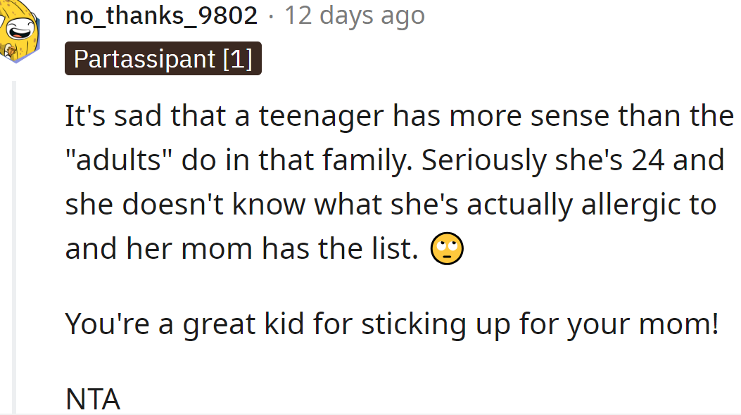 The OP is more reasonable than her uncle and aunt.