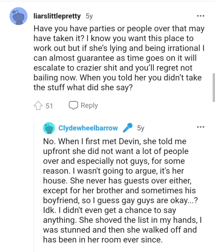 She told the OP she didn't want a lot of people over