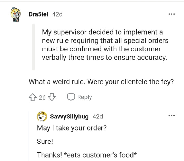 This Redditor considers this to be a weird rule