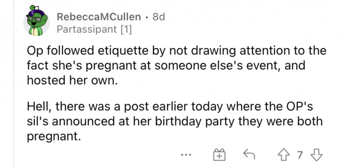 It's all about the etiquette.