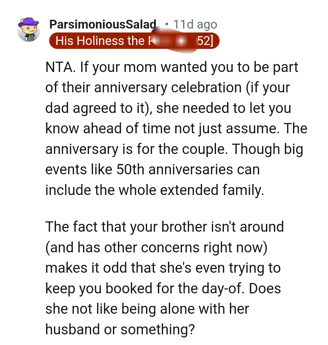 And the comments roll in...