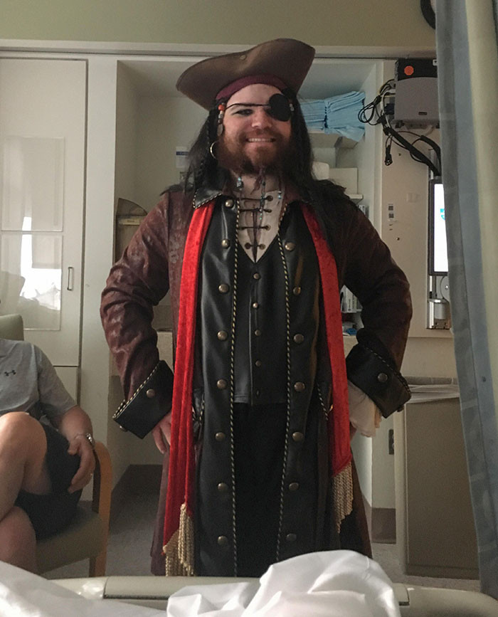 2. So you love pirates? Don't be surprised when your favorite uncle shows up fully dressed as one to support you.