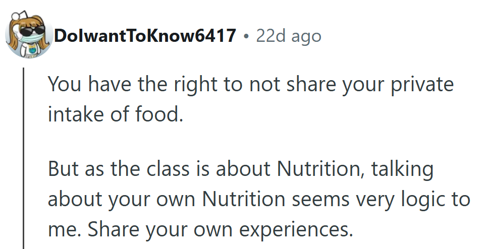It’s fair to value learning, but privacy matters too, especially when health history is involved.