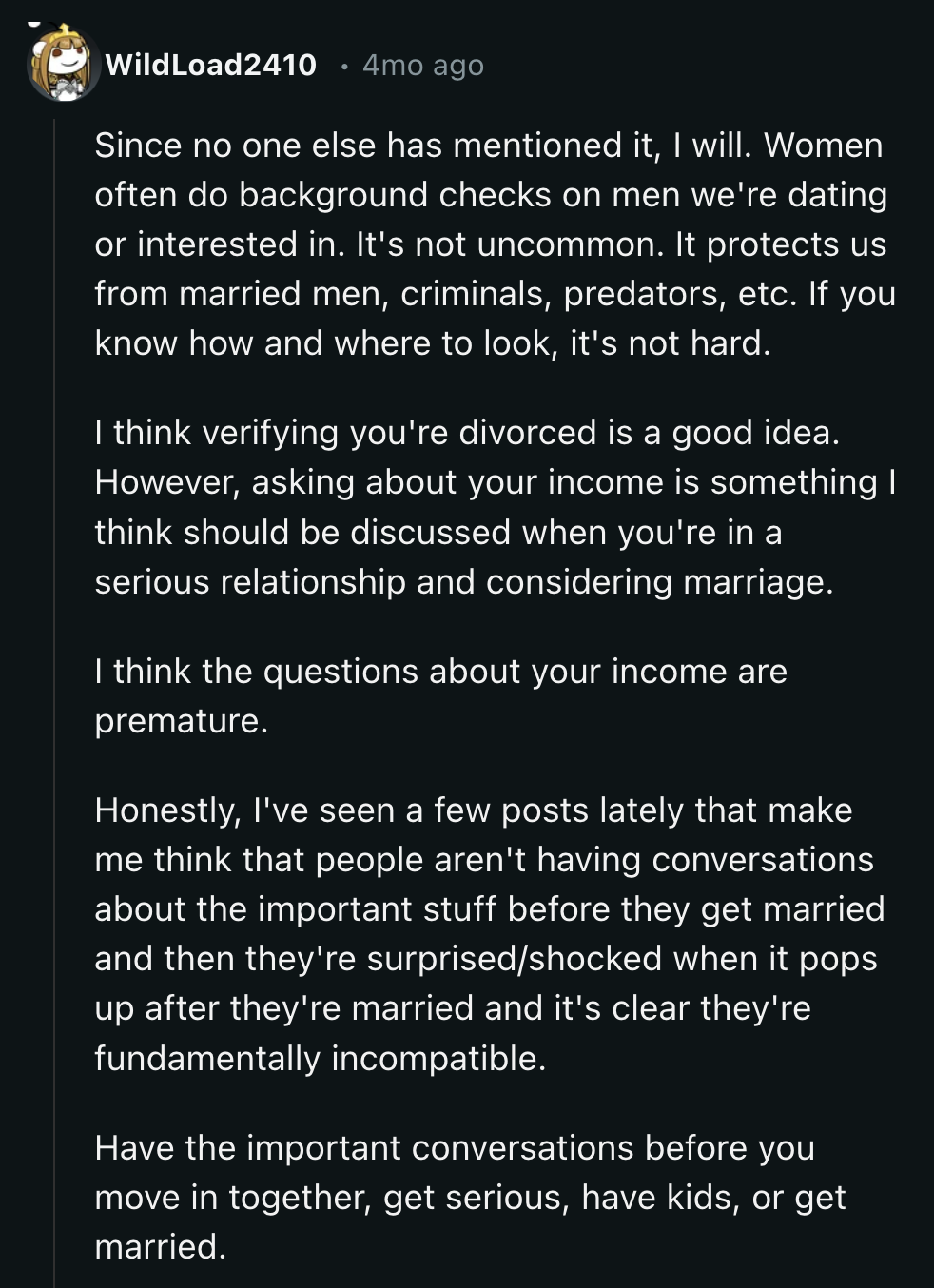 However, OP should get used to women asking for proof of his claims. But the tax return was a step too far.