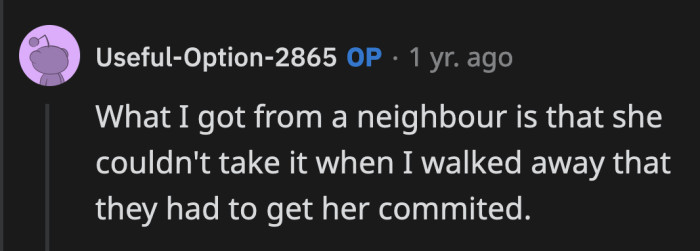 Her Leaving Home Was the Catalyst for Her Stepsister to Get the Help She Needed. OP Didn't Have the Tools to Properly Support Her Stepsister. Their Parents Didn't Even Know What to Do.