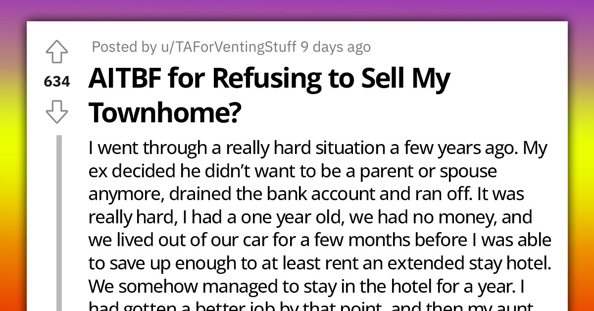 Redditor Ditches Overbearing Suitor Over Pressure To Sell Their Home And Move In With Him, Gets Slammed By Co-Worker For 'Crushing' Him