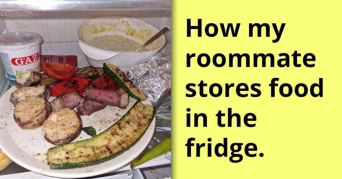 Roommate's Half-Hearted Way of Storing Food in the Fridge Draws Mixed Reactions from an Online Community