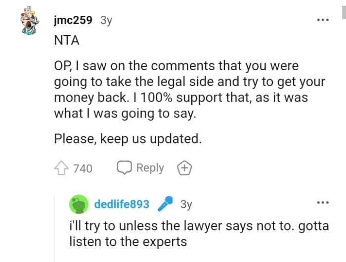 This Redditor wants to be kept updated