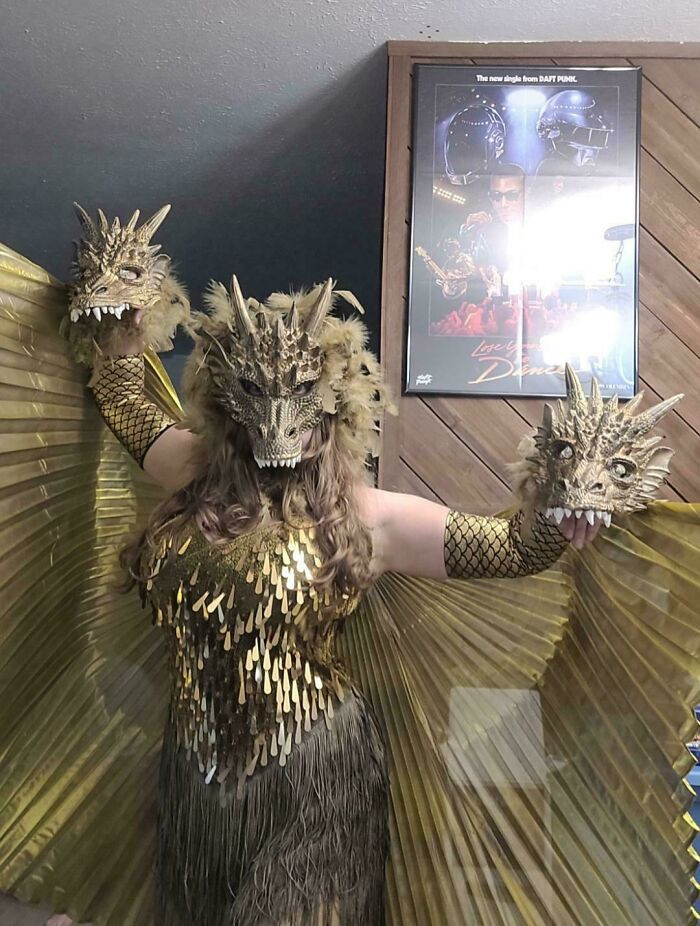 32. My King Ghidorah Costume, Happy Halloween!