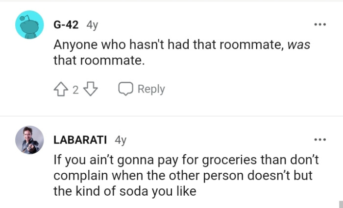 Do not complain when the other person doesn't.