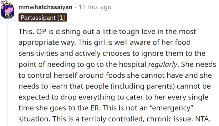 She did it to herself