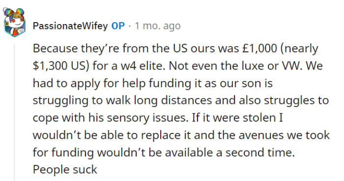 The thoughtlessness of some people is disheartening.