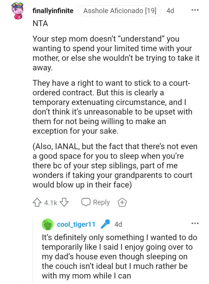 This is clearly a temporary extenuating circumstance.