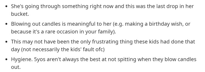 This person explains exactly why his daughter reacted this way after her candles were blown out.