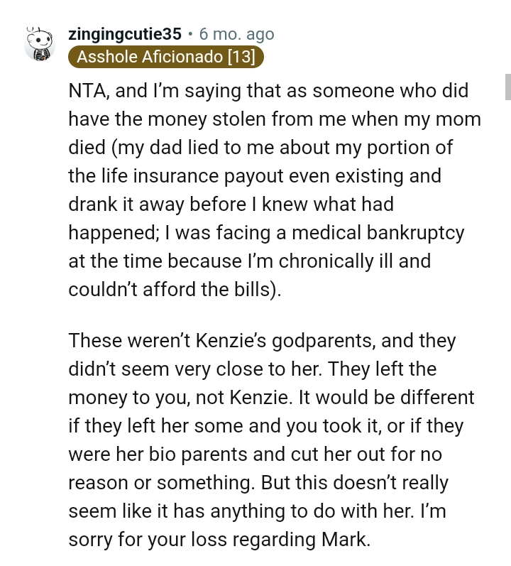 They aren't her godparents