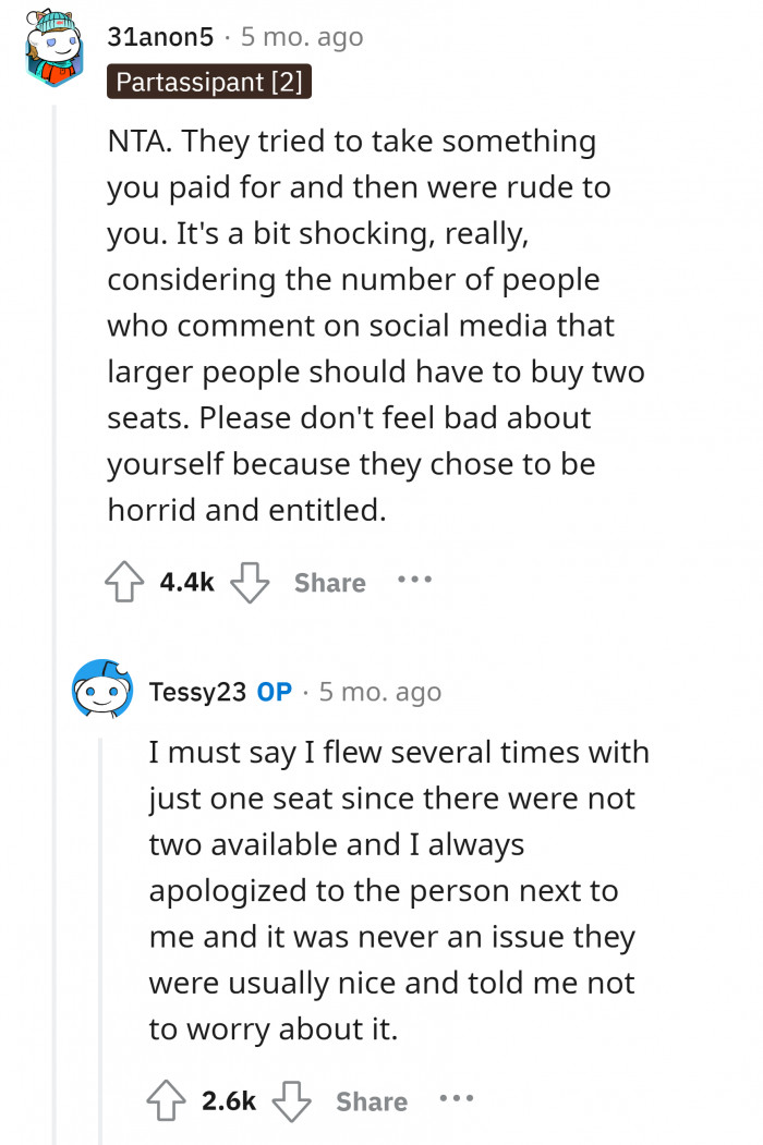 #5 See? It's not her size that caused that scene.