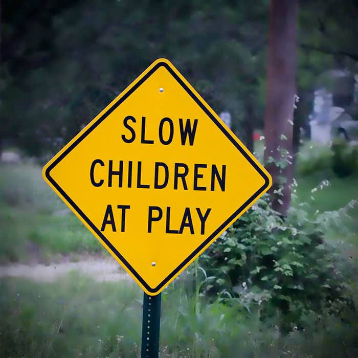 38. So the children are slow?