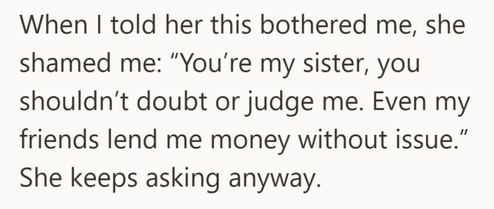 Setting a boundary is met with shame instead of understanding.