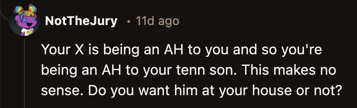 Poor Ethan is collateral damage to his parents. No kid should have to be wounded from the broken pieces of their parent's marriage.