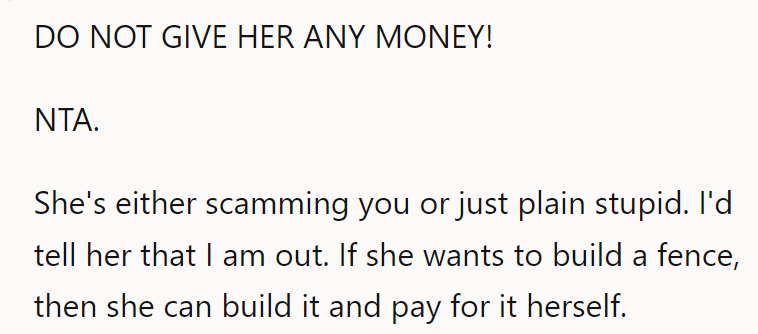 She Needs to Seek to Recoup Her Loss in Court.