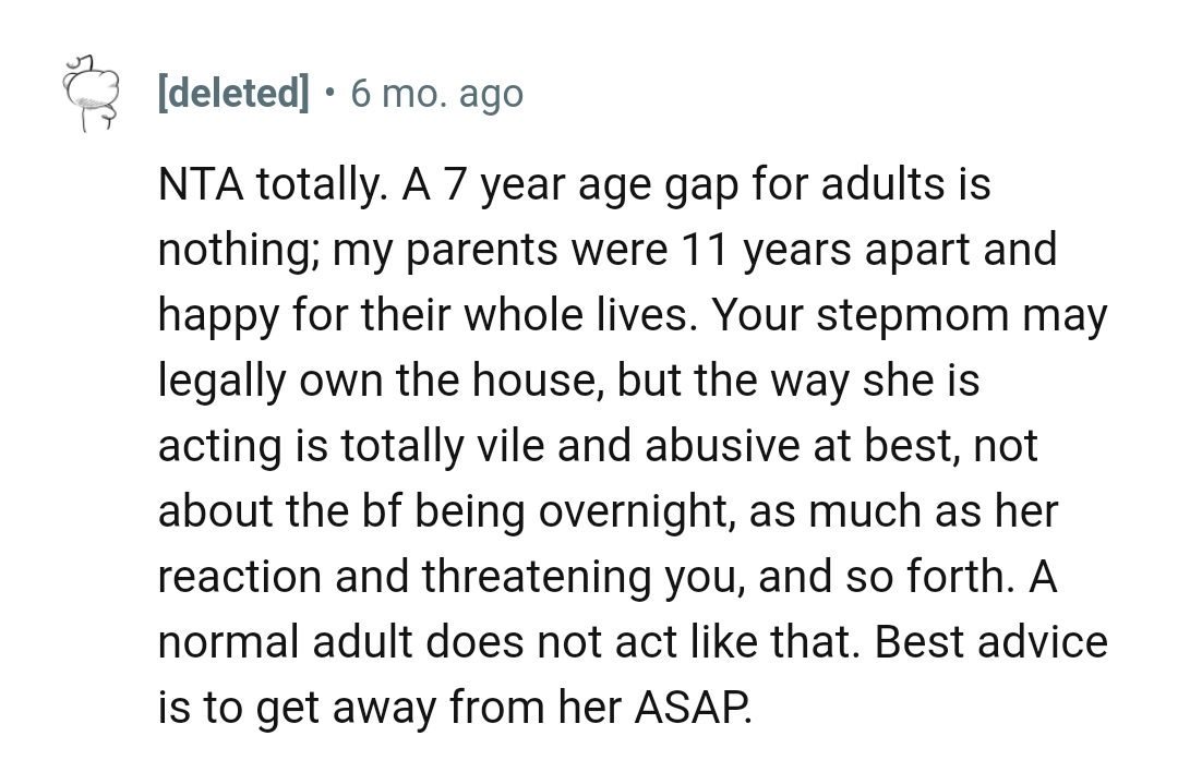 Best advice is to get away