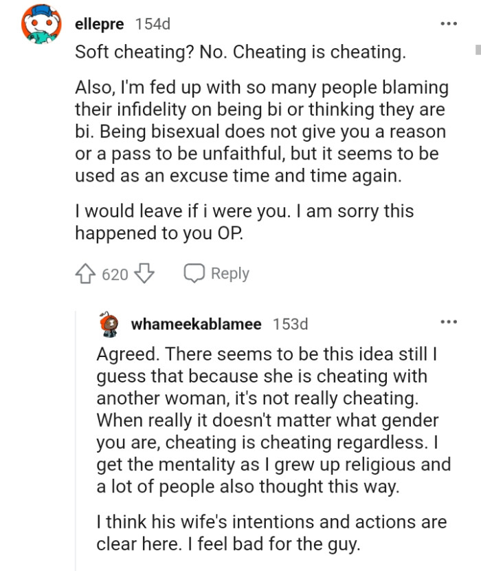 This Redditor would leave