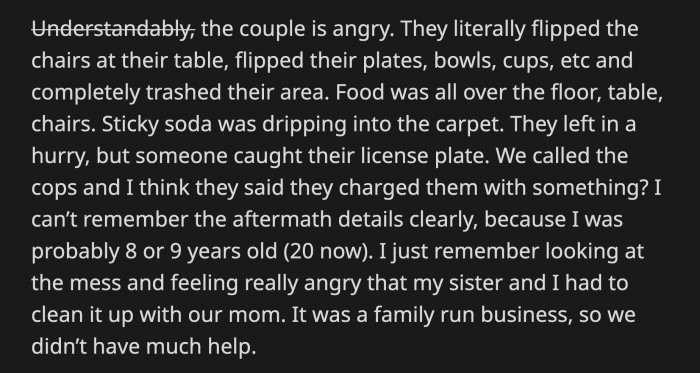 ... so much so that they're willing to literally flip a table when it runs out