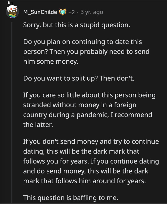 It's important to note that when her boyfriend booked the flight, we all had enough information about what COVID-19 was.