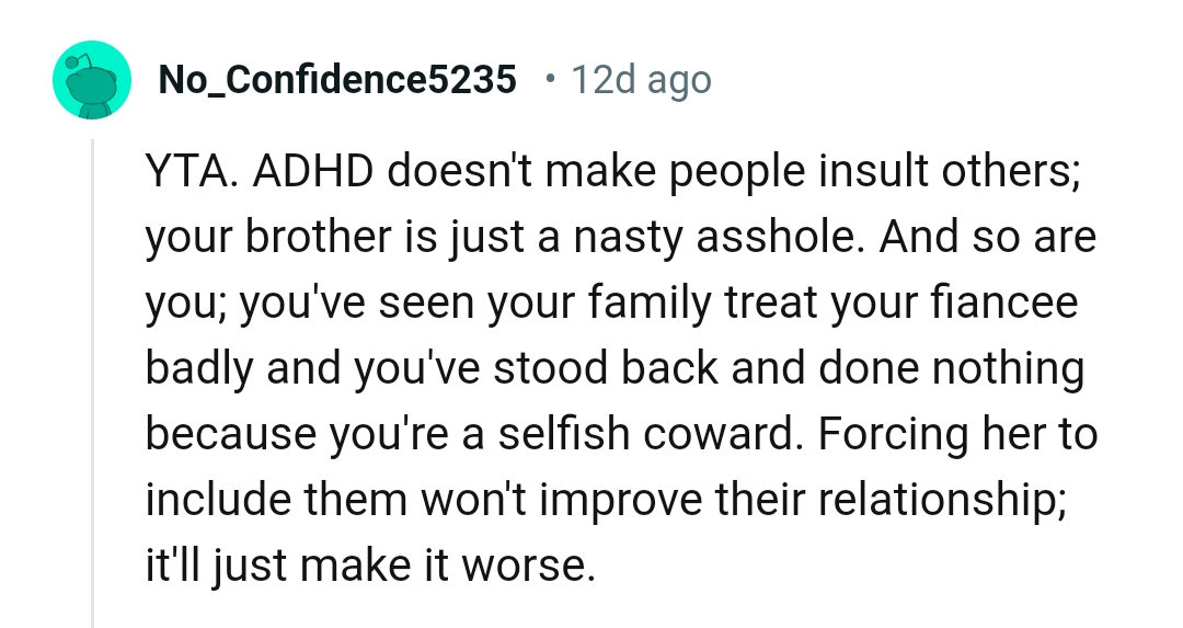 The OP Is a Selfish Coward