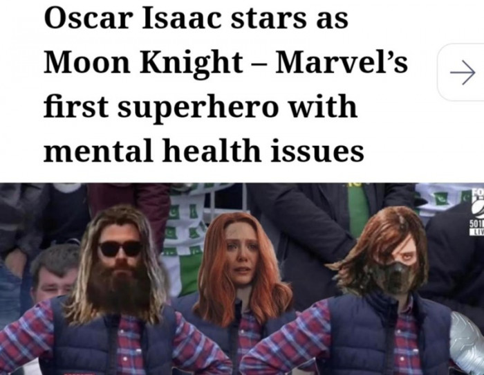 Are they kidding? With all they've been through, which Marvel superhero doesn't have mental issues?