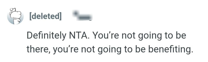 The OP is not going to benefit