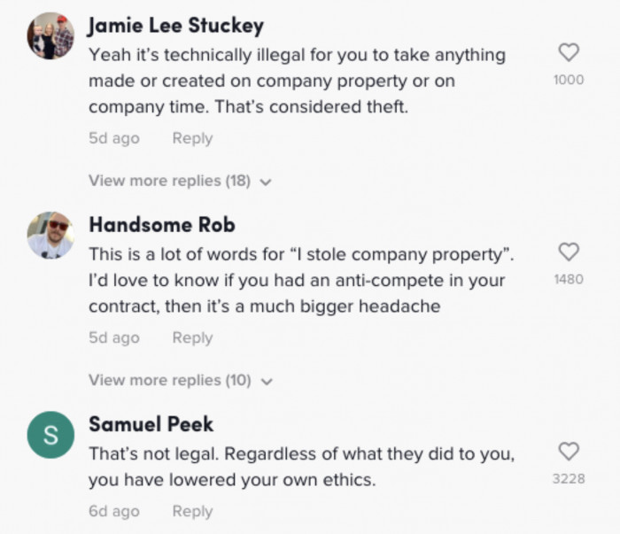 Here's more undoubtful comments.